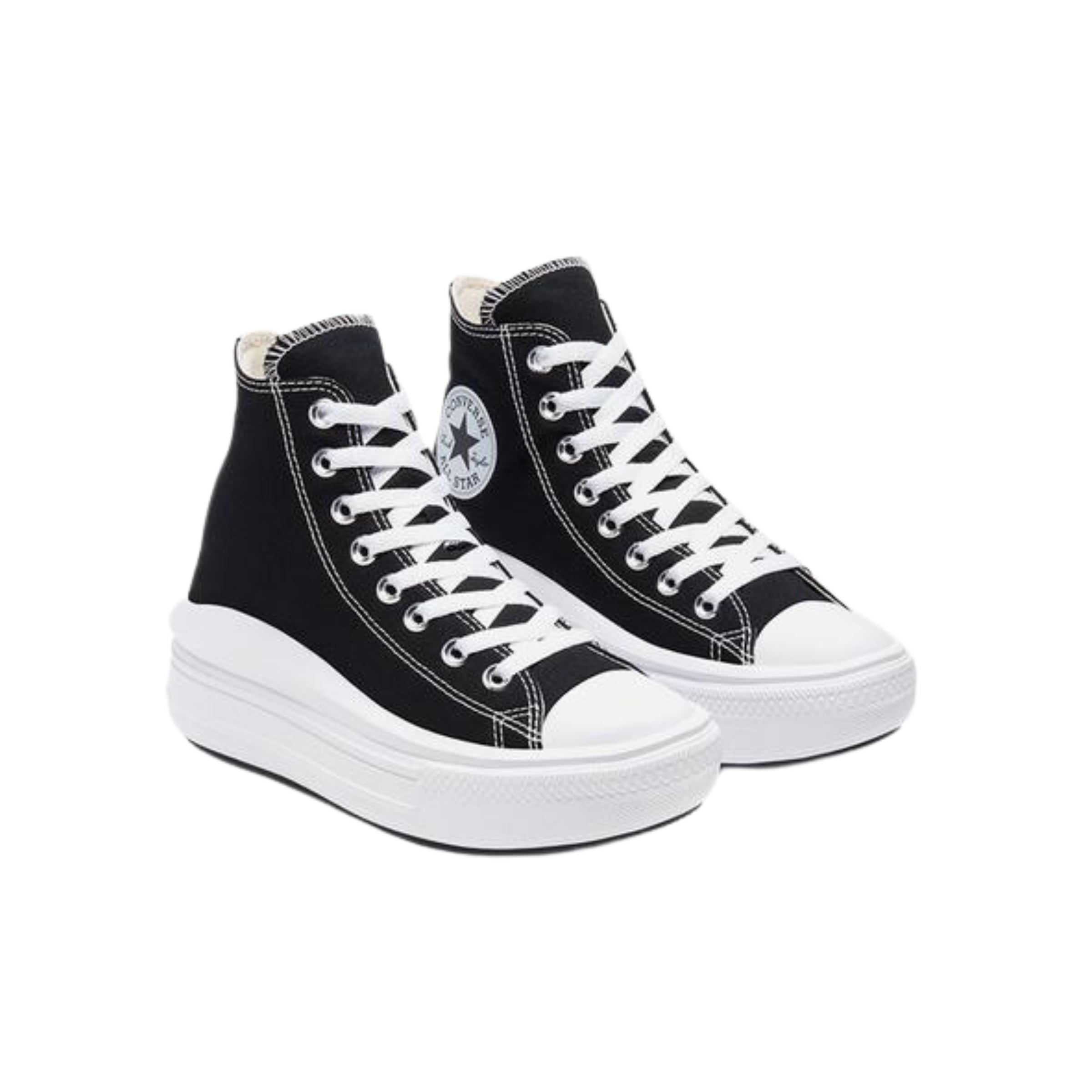 Converse Ladies Sneaker Lugged Heel Platform Black-White